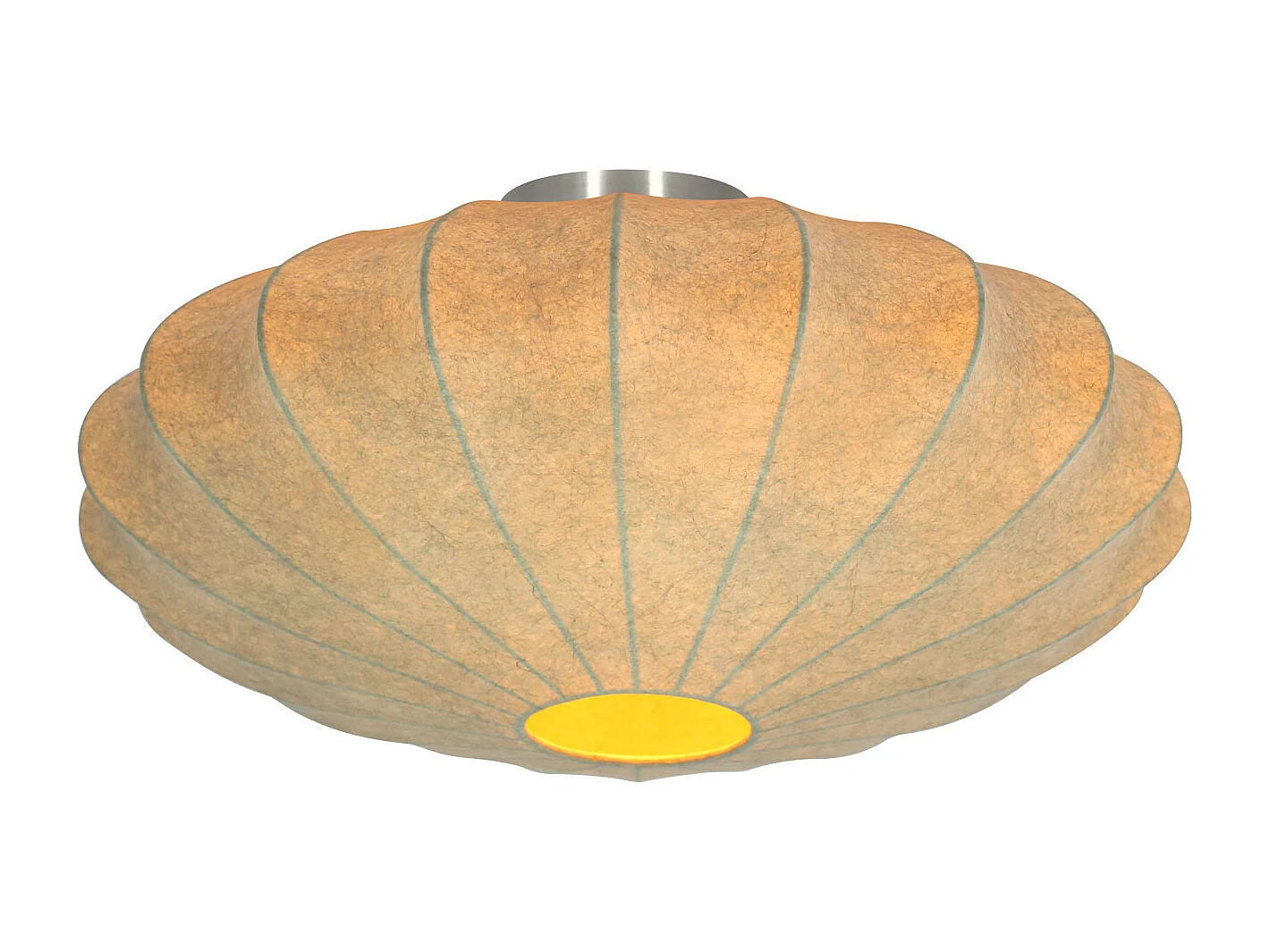 Plafonnier FAY - Ø50x22cm - Marron