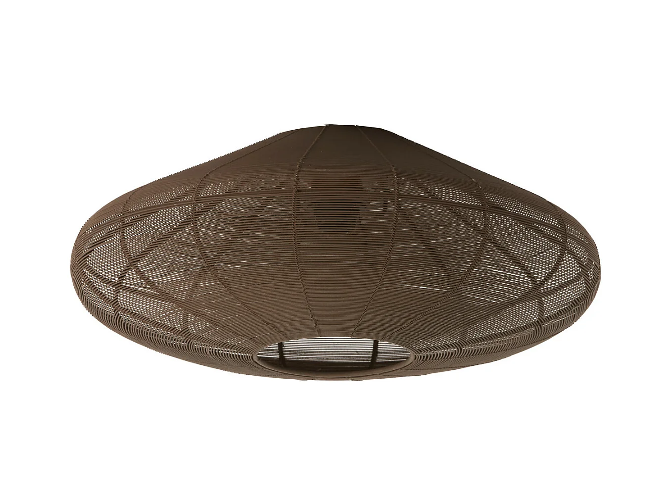 Plafonnier BAHOTO - Ø51x18cm - Marron