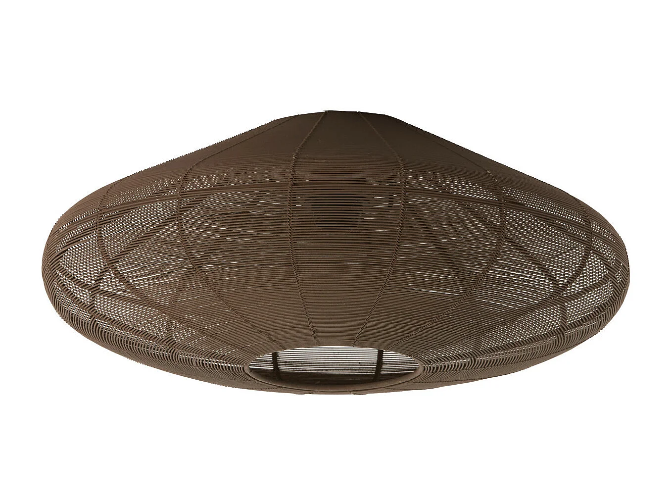 Plafonnier BAHOTO - Ø51x18cm - Marron
