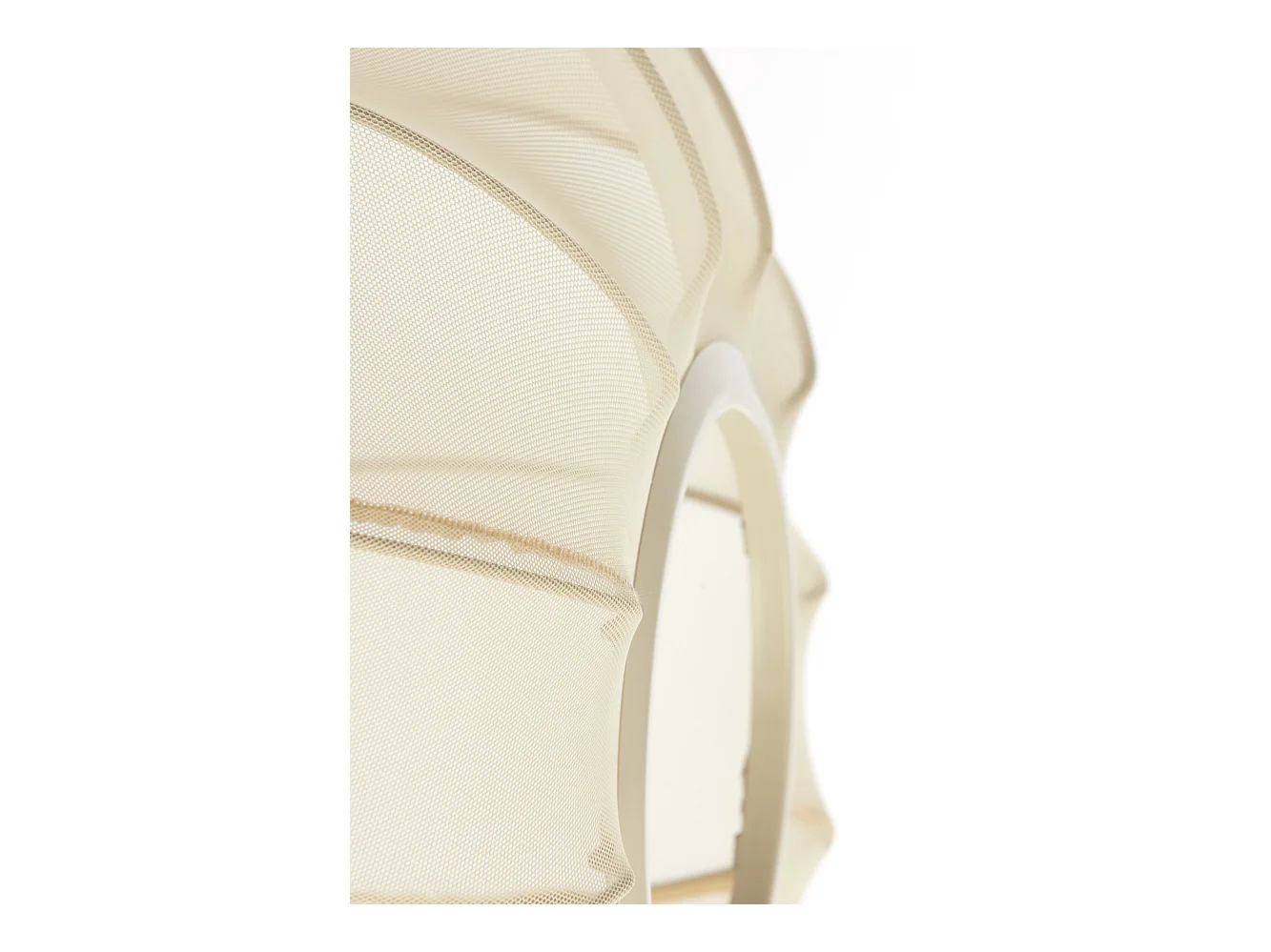 Plafonnier PLUMALIA - Ø40x21cm - Beige