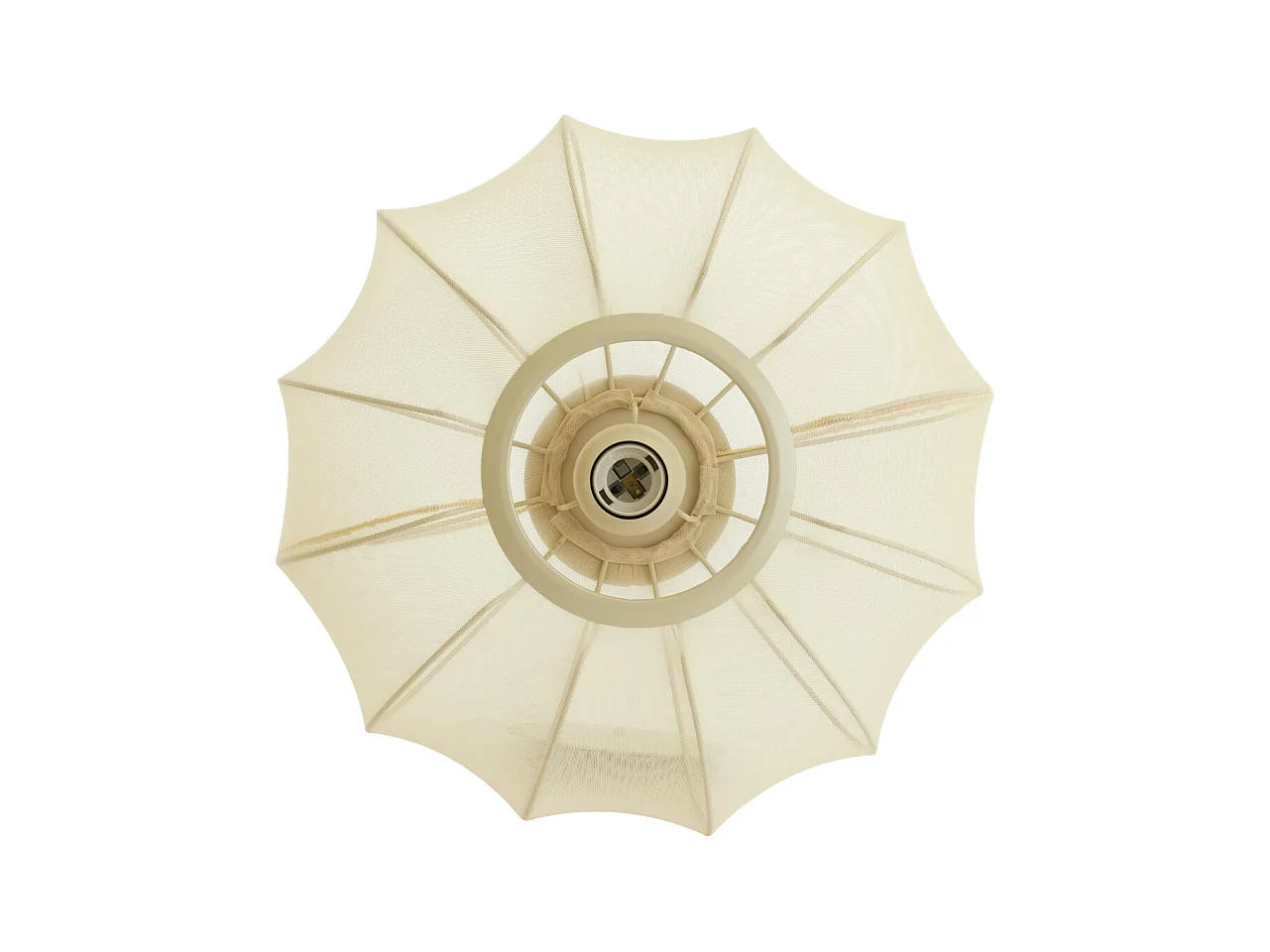 Plafonnier PLUMALIA - Ø40x21cm - Beige