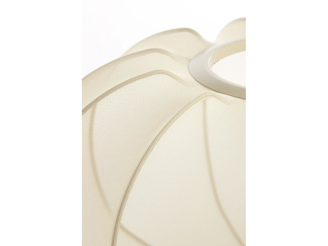 Plafonnier PLUMALIA - Ø40x21cm - Beige