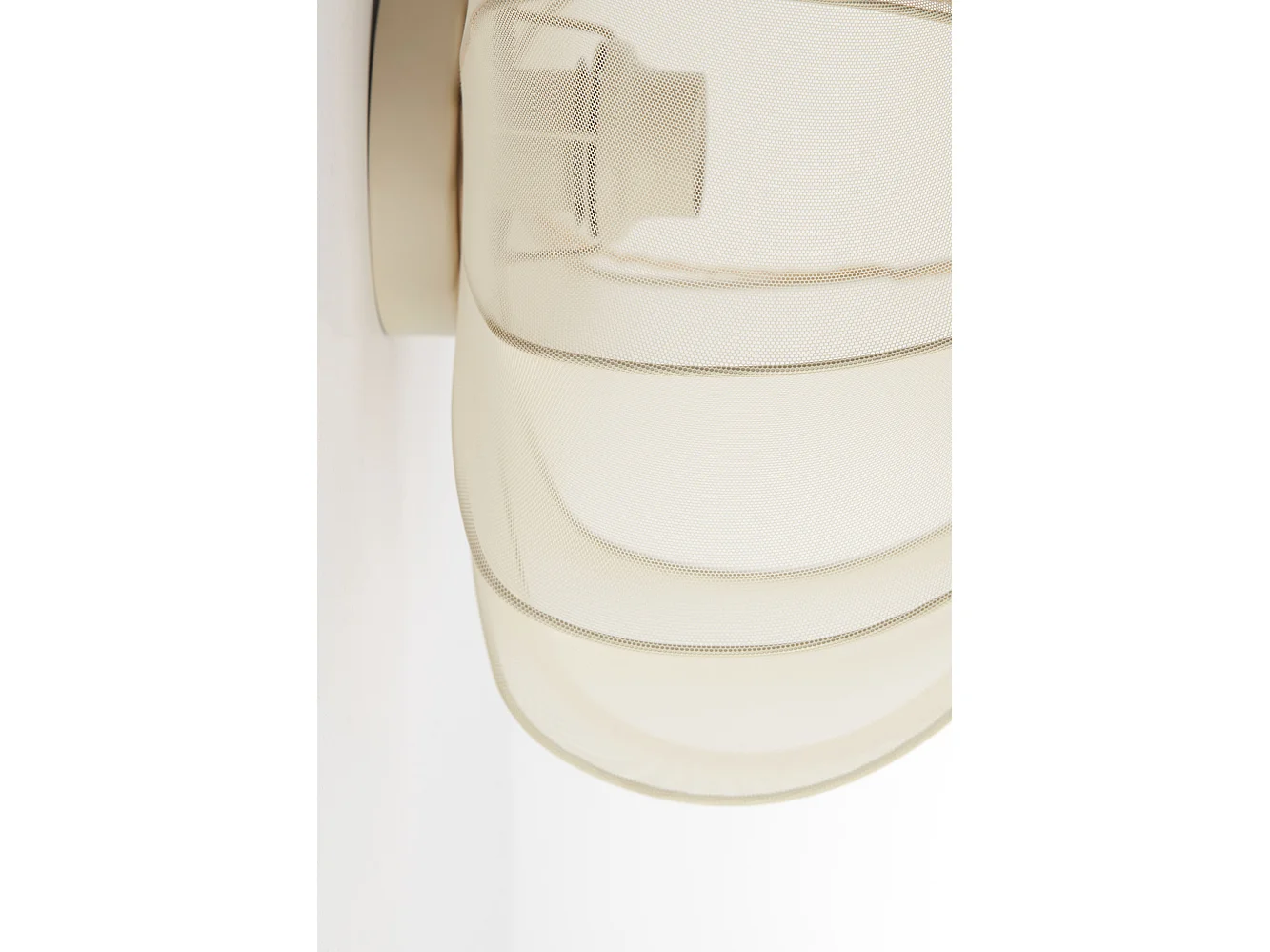 Plafonnier PLUMALIA - Ø40x21cm - Beige