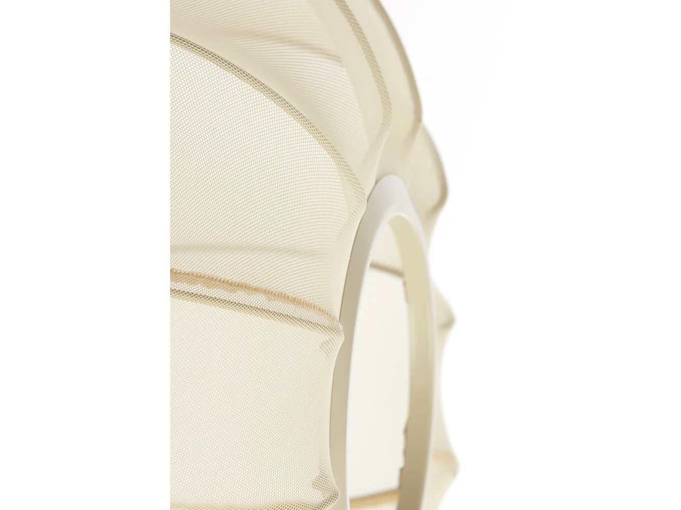 Plafonnier PLUMALIA - Ø40x21cm - Beige