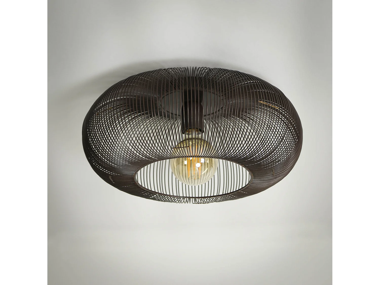 Deckenleuchte Copper Twist - Schwarznickel - Industriell - 43x43x20