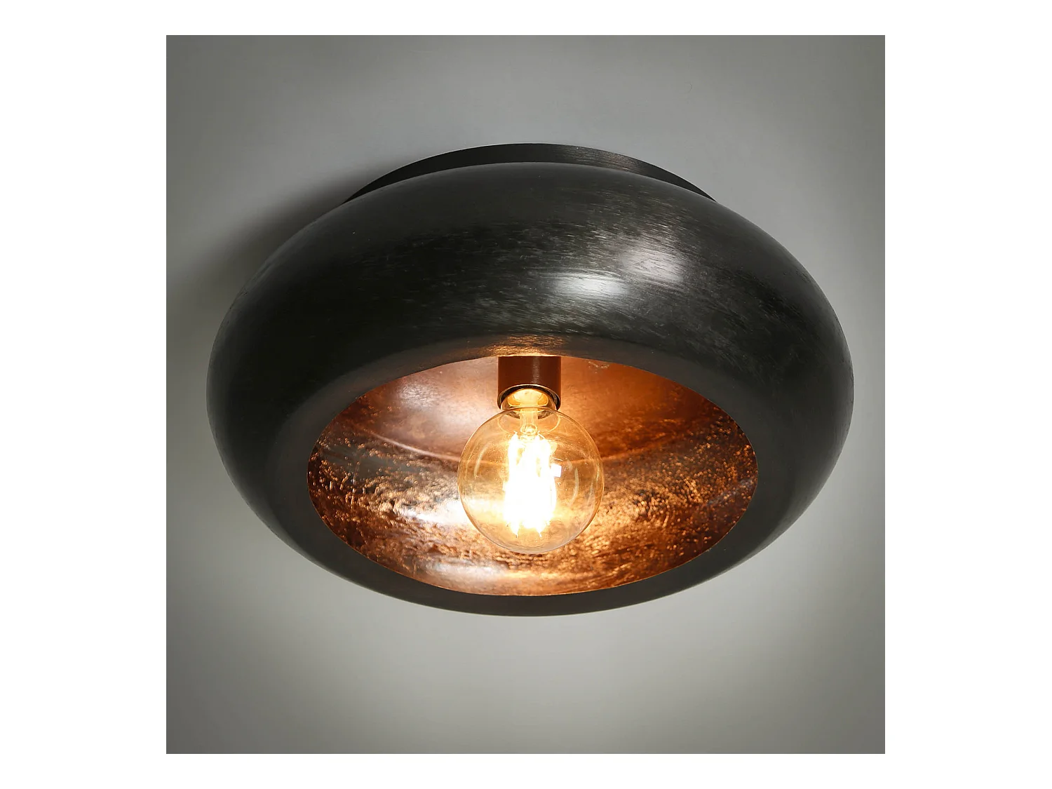 Deckenleuchte Sky - Ø42 - Schwarznickel - Industriell