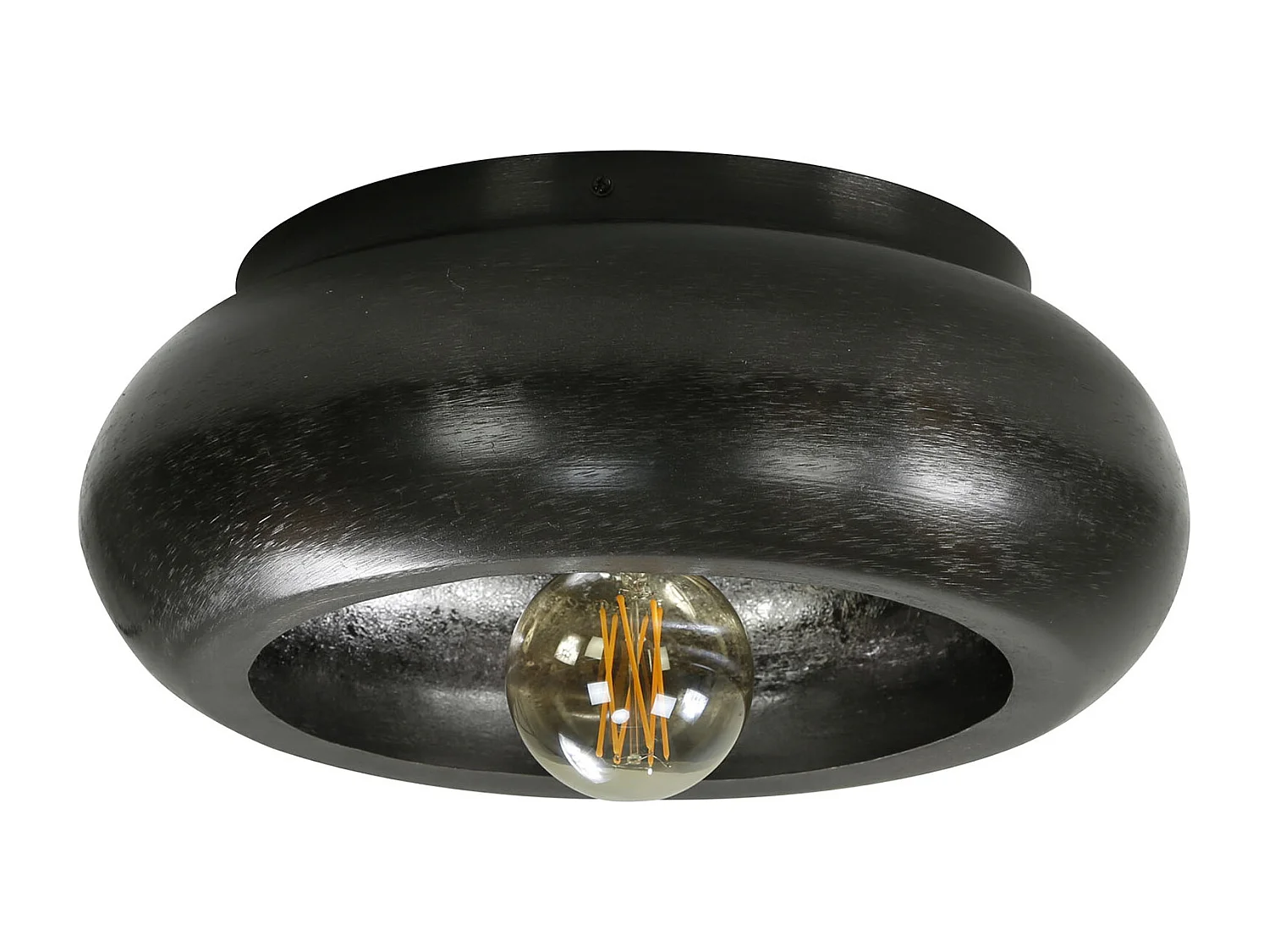 Plafonnier Sky - Ø42 - Nickel Noir - Industriel