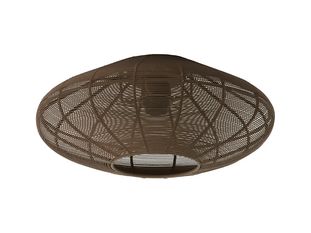 Plafonnier BAHOTO - Ø40x17cm - Marron