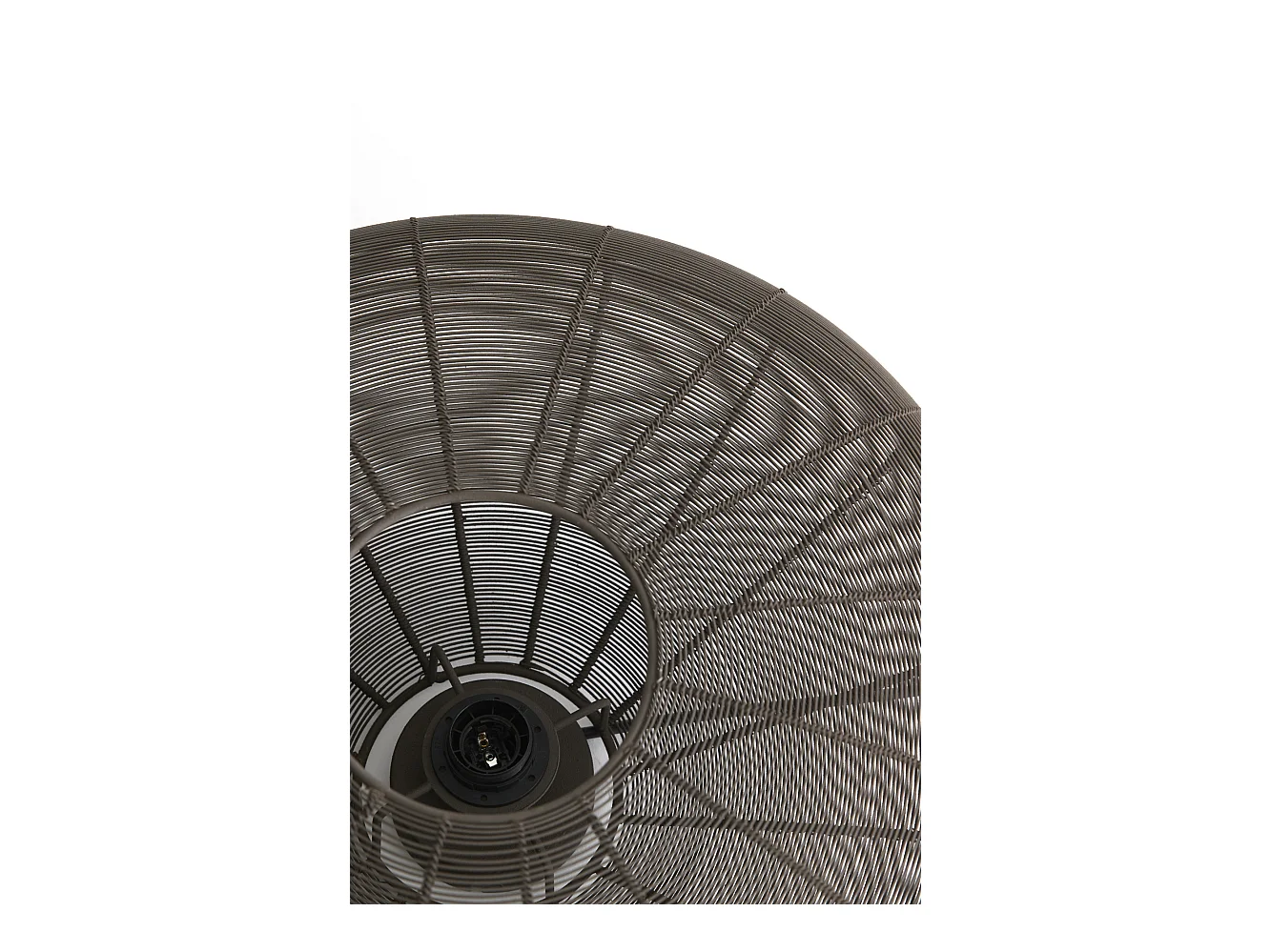 Plafonnier BAHOTO - Ø40x17cm - Marron