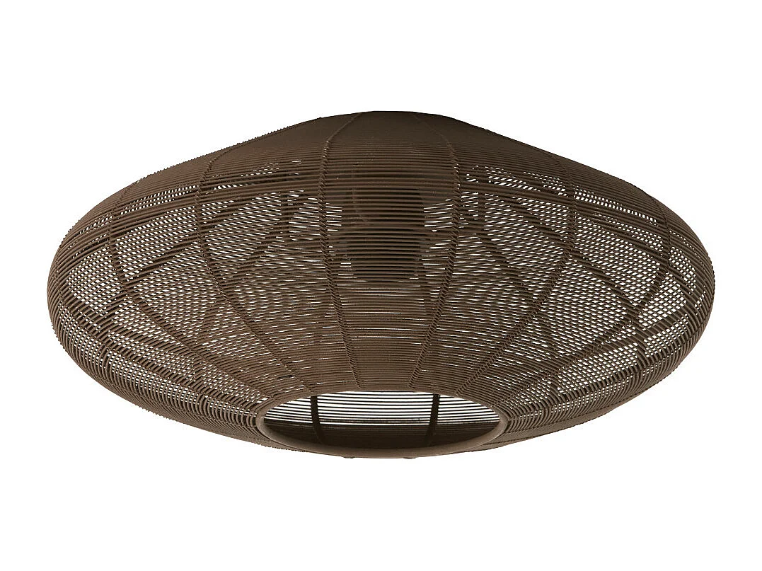 Lámpara de techo BAHOTO - Ø40x17cm - Marrón