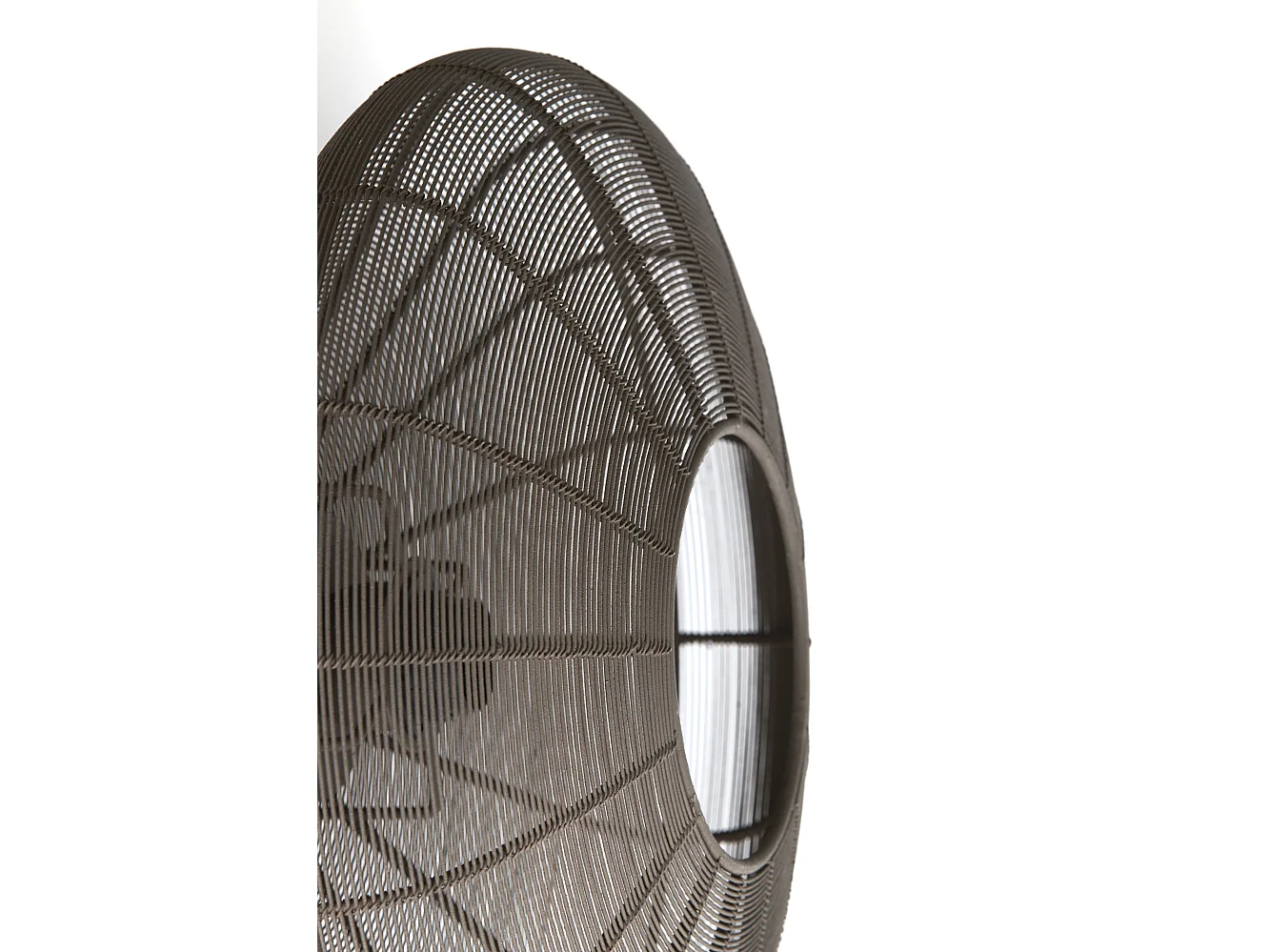 Lámpara de techo BAHOTO - Ø40x17cm - Marrón