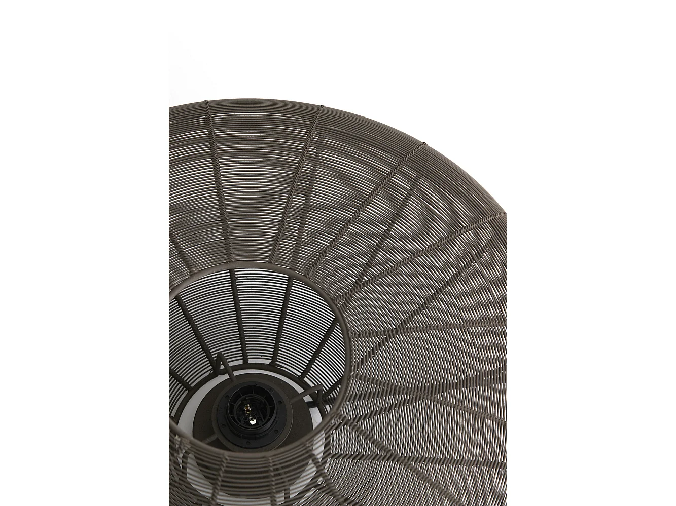 Lámpara de techo BAHOTO - Ø40x17cm - Marrón