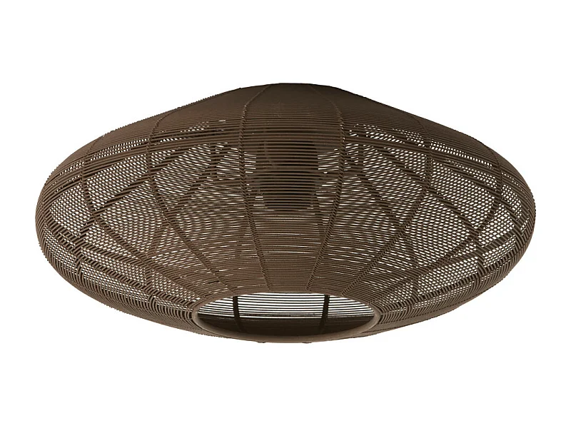 Lámpara de techo BAHOTO - Ø40x17cm - Marrón