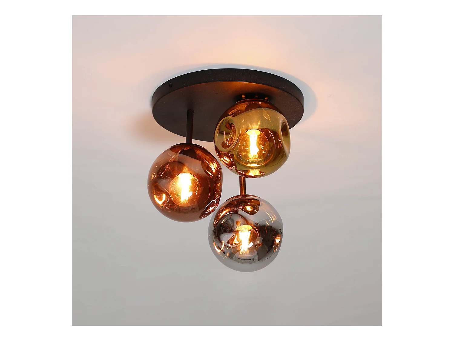 Plafonnier 3L Stellar - Noir Artic