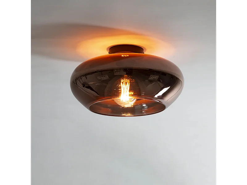 Plafonnier Elevate Glass - Verre couleur cuivre