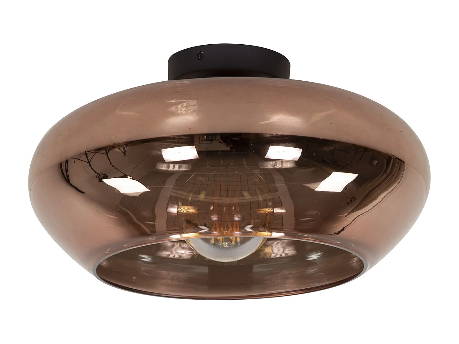 Plafonnier Elevate Glass - Verre couleur cuivre