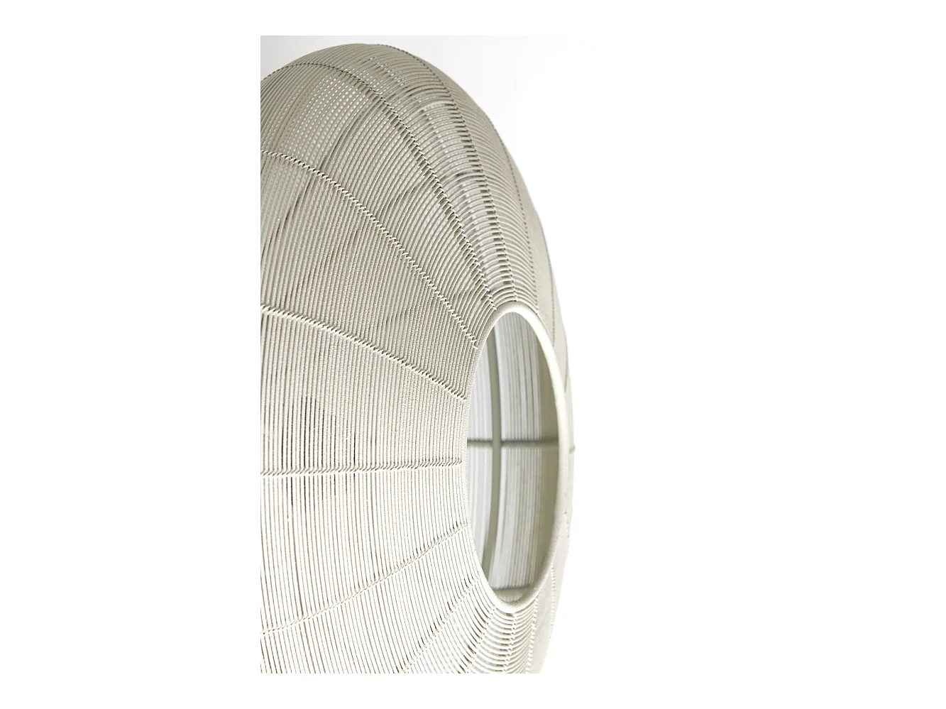 Plafonnier BAHOTO - Ø40x17cm - Blanc