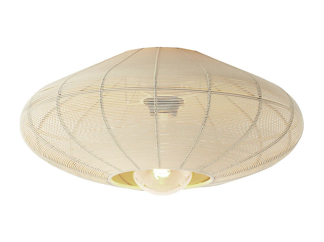 Plafonnier BAHOTO - Ø40x17cm - Blanc