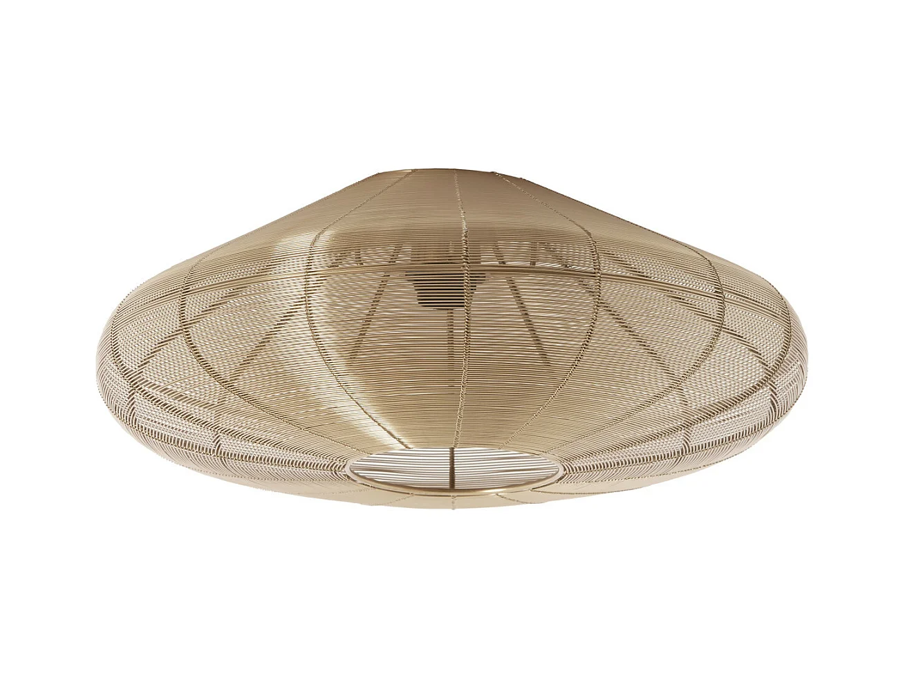 Plafonnier BAHOTO - Ø51x18cm - Doré