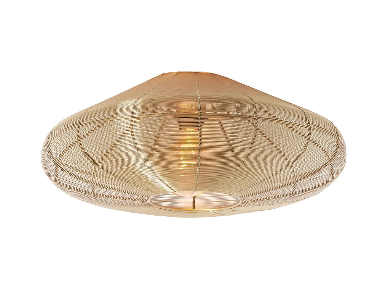 Plafonnier BAHOTO - Ø51x18cm - Doré