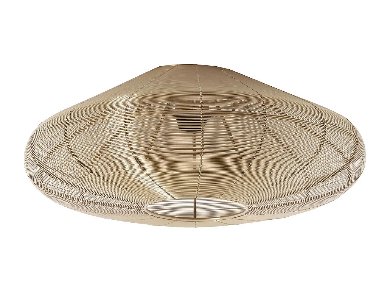 Plafonnier BAHOTO - Ø51x18cm - Doré
