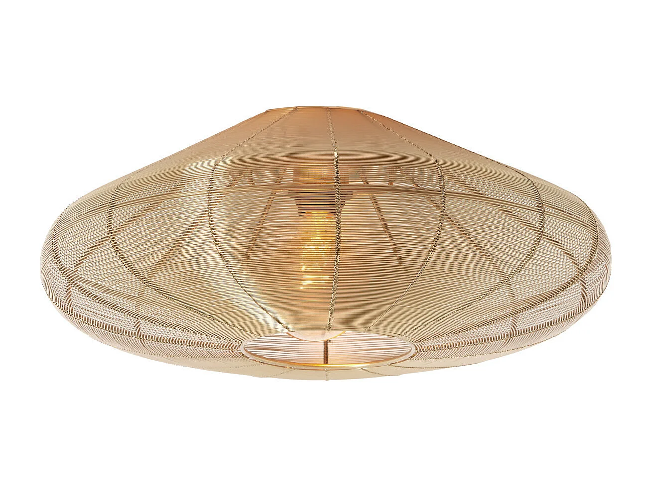 Plafonnier BAHOTO - Ø51x18cm - Doré