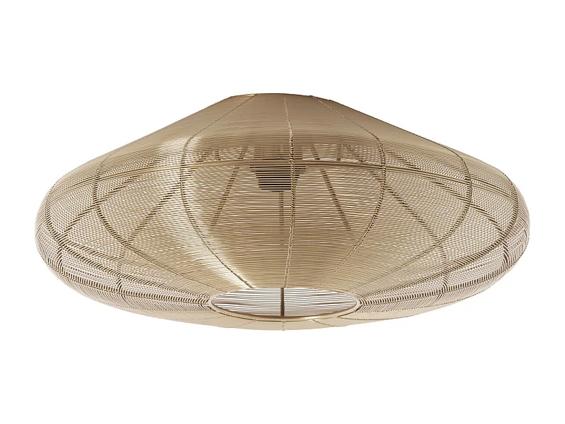 Plafonnier BAHOTO - Ø51x18cm - Doré