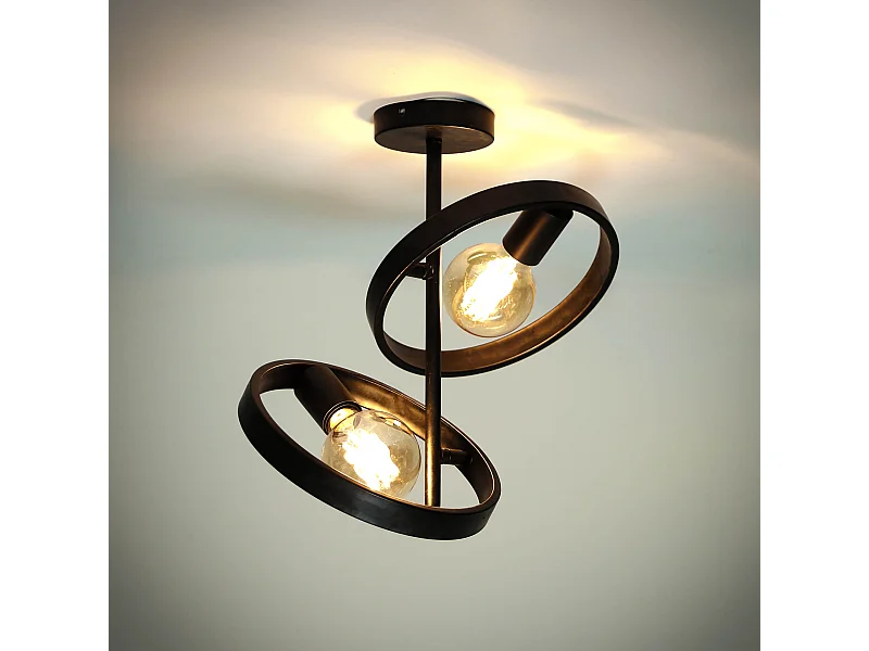 Plafondlamp 2L Hover - Charcoal