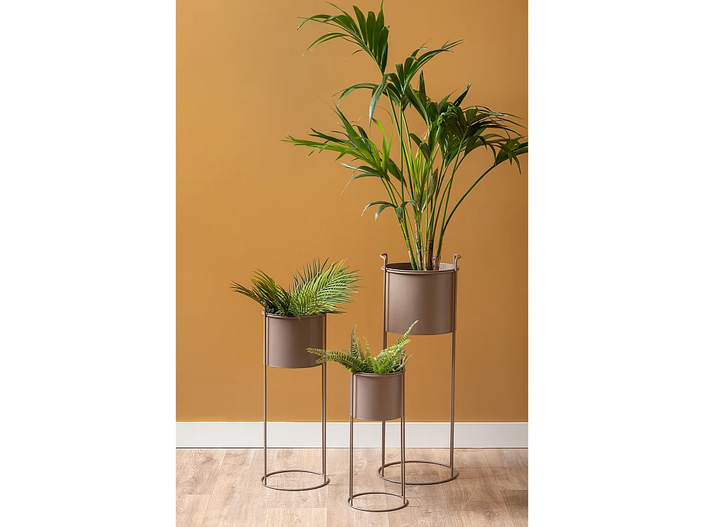 Plant Pot Set Essence - Donkergrijs