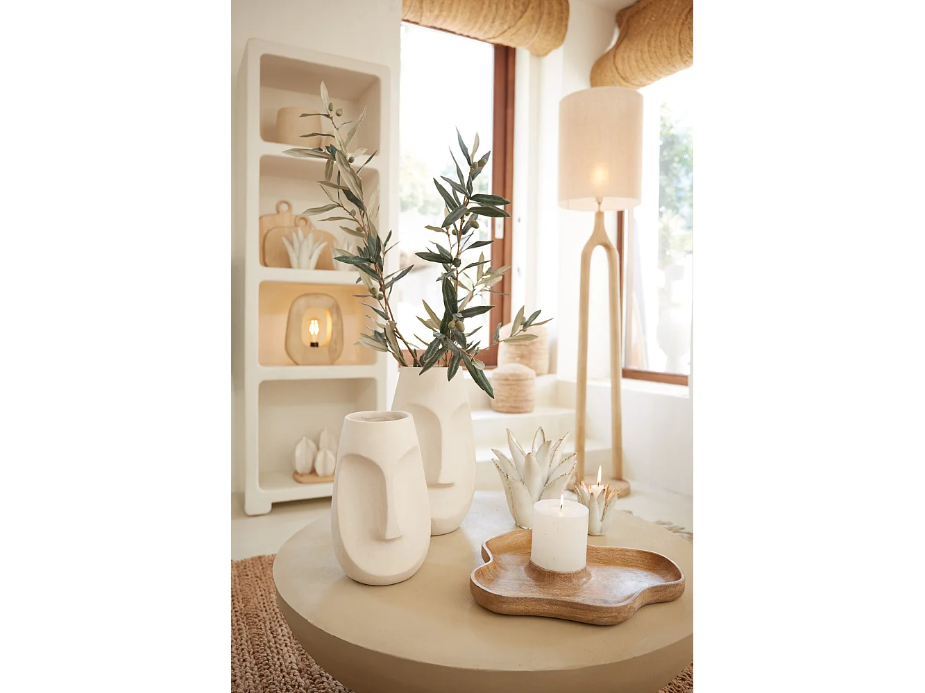 Pot FACE - Ø18x29,5cm - Blanc