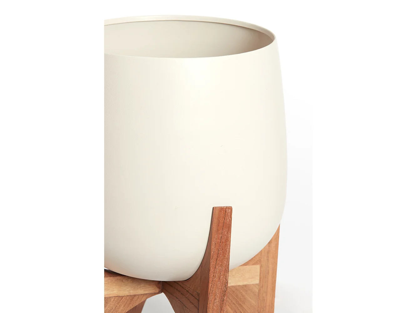 Pot KARUNA - Ø36x50cm - Blanc