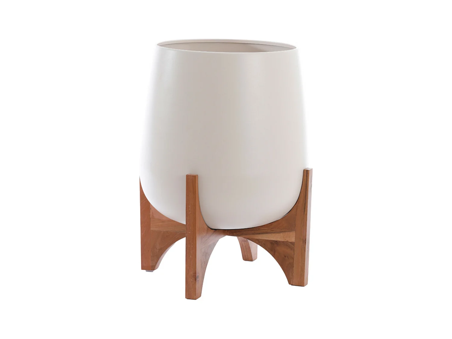 Pot KARUNA - Ø44x53cm - Blanc