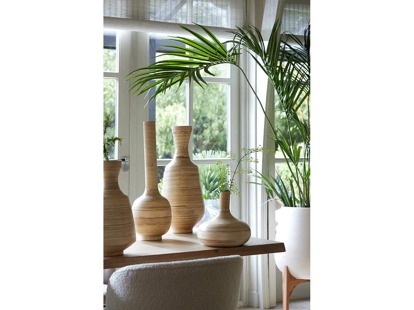 Pot KARUNA - Ø44x53cm - Blanc