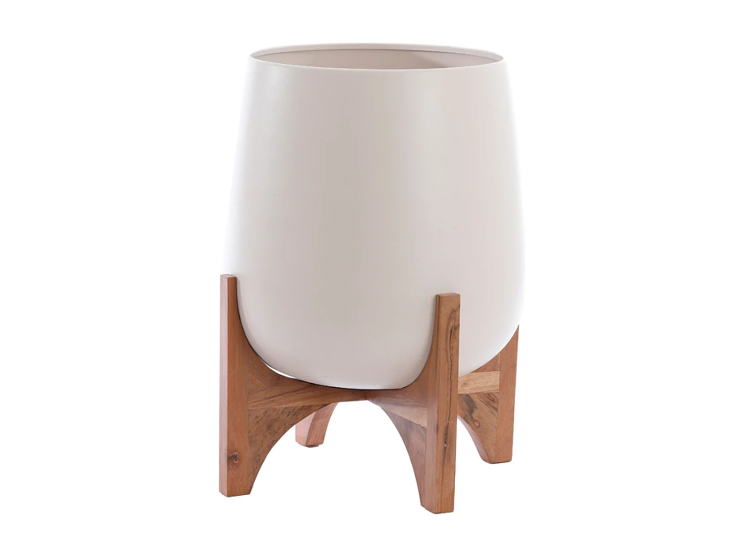 Pot KARUNA - Ø44x53cm - Blanc