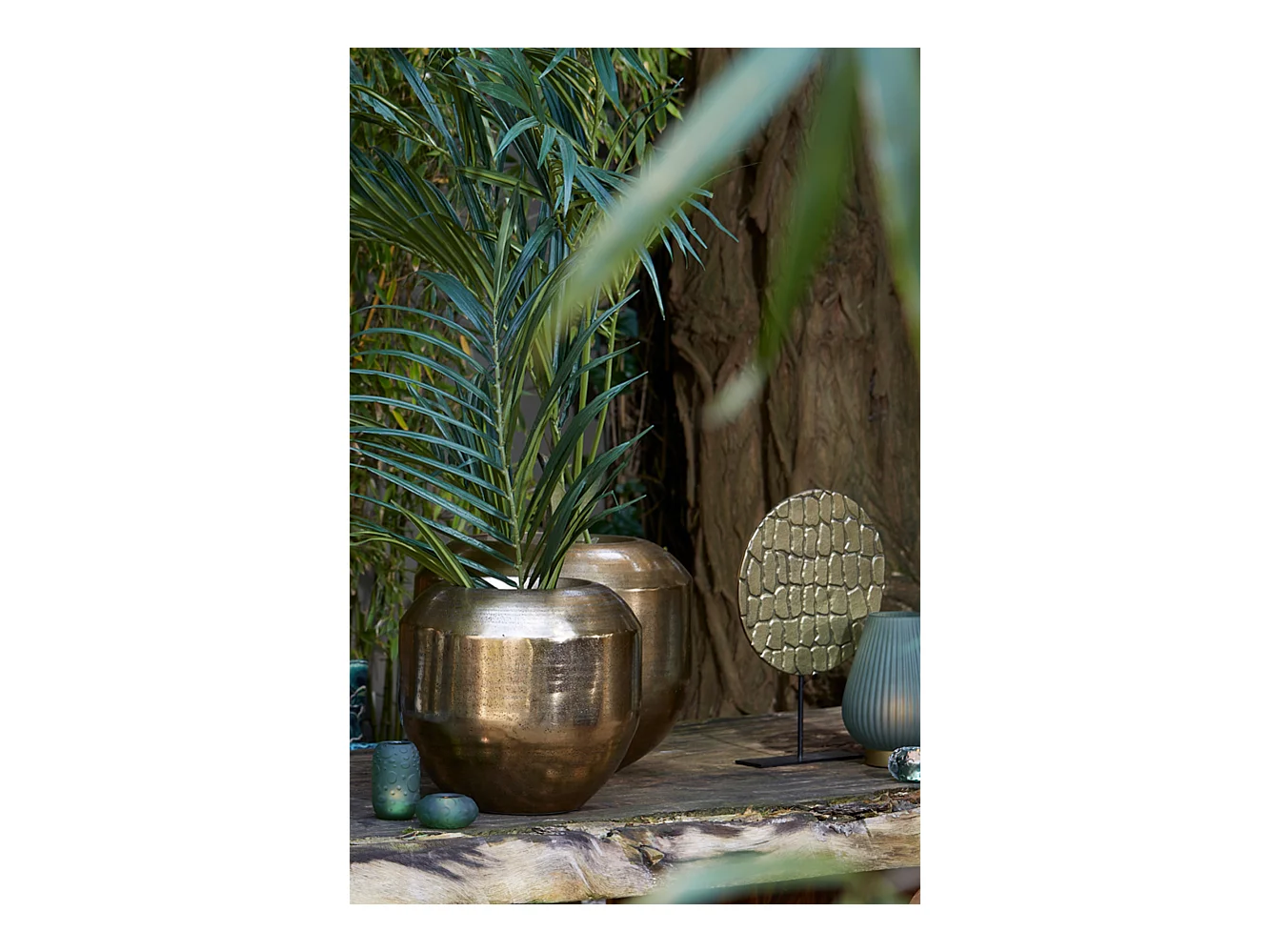 Pot LOUIE - Ø40x37cm - Doré