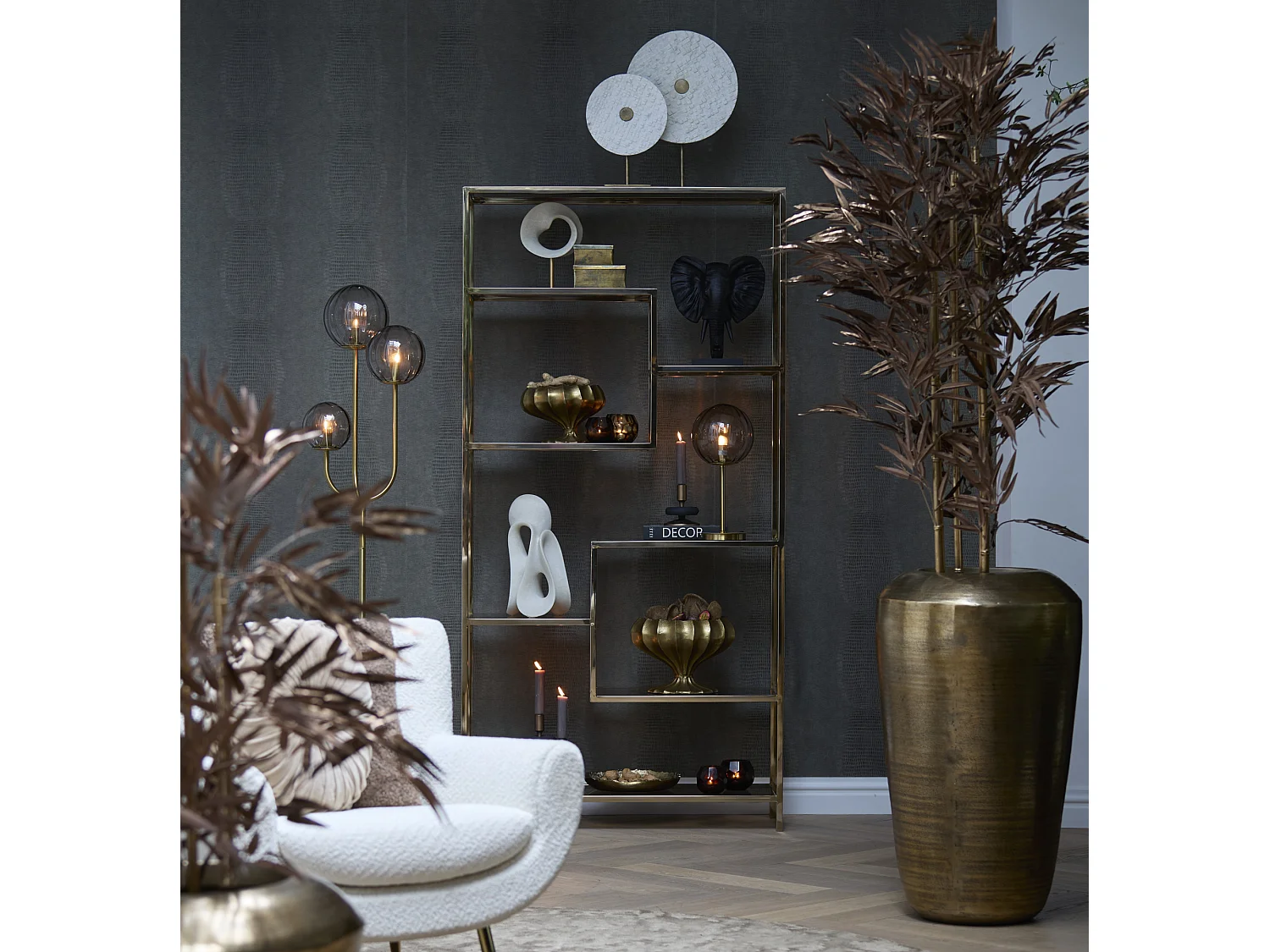 Pot MIKIE - 18x17x31cm - Bronze