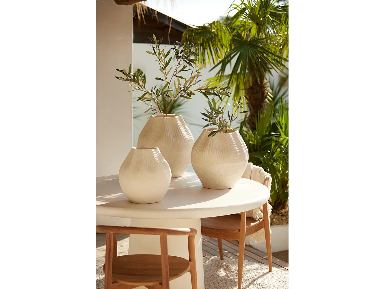 Pot ACDA - Ø43,5x46cm - Blanc