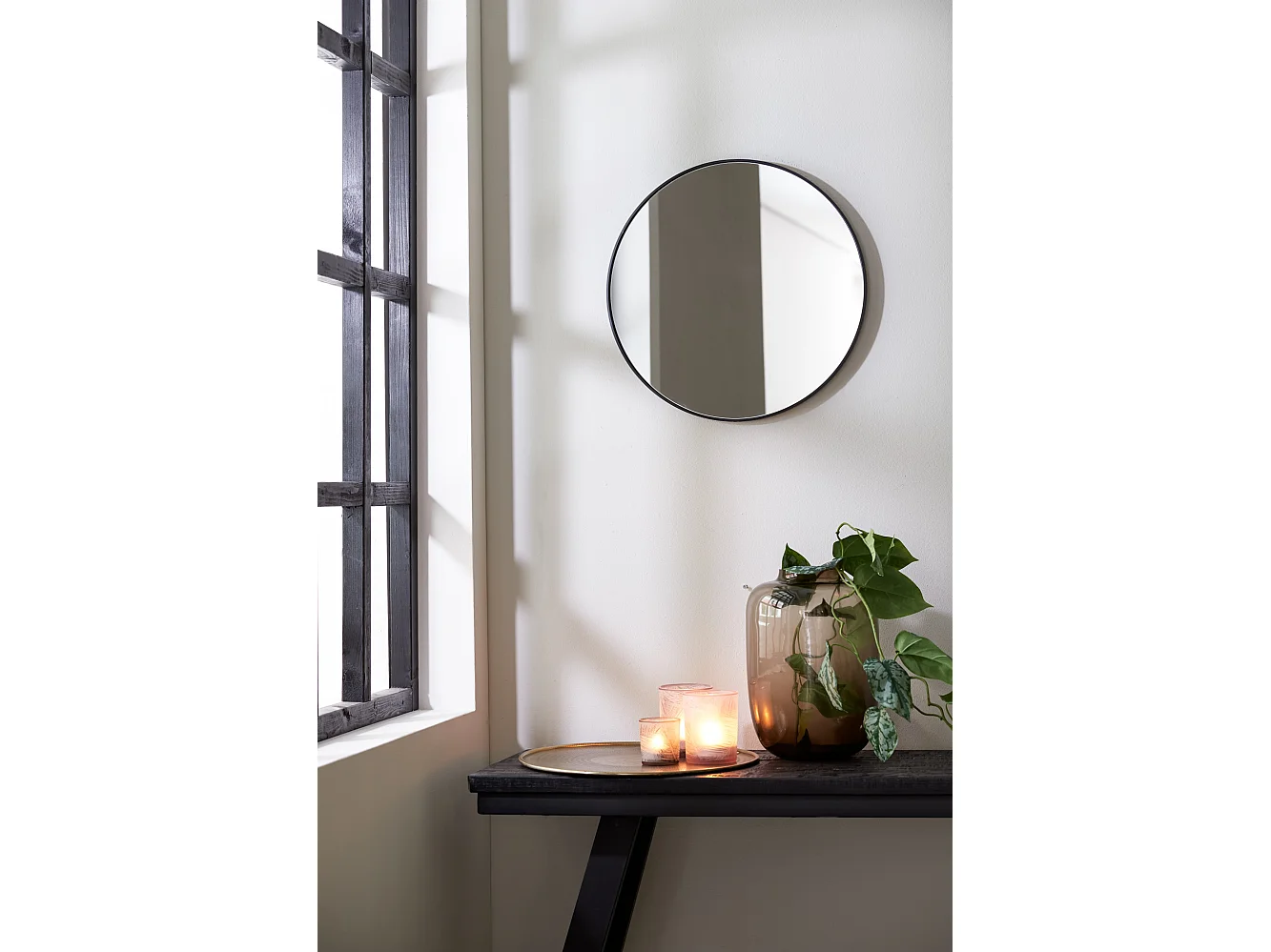 Miroir ESPEJO - 50x1,5x50cm - Noir