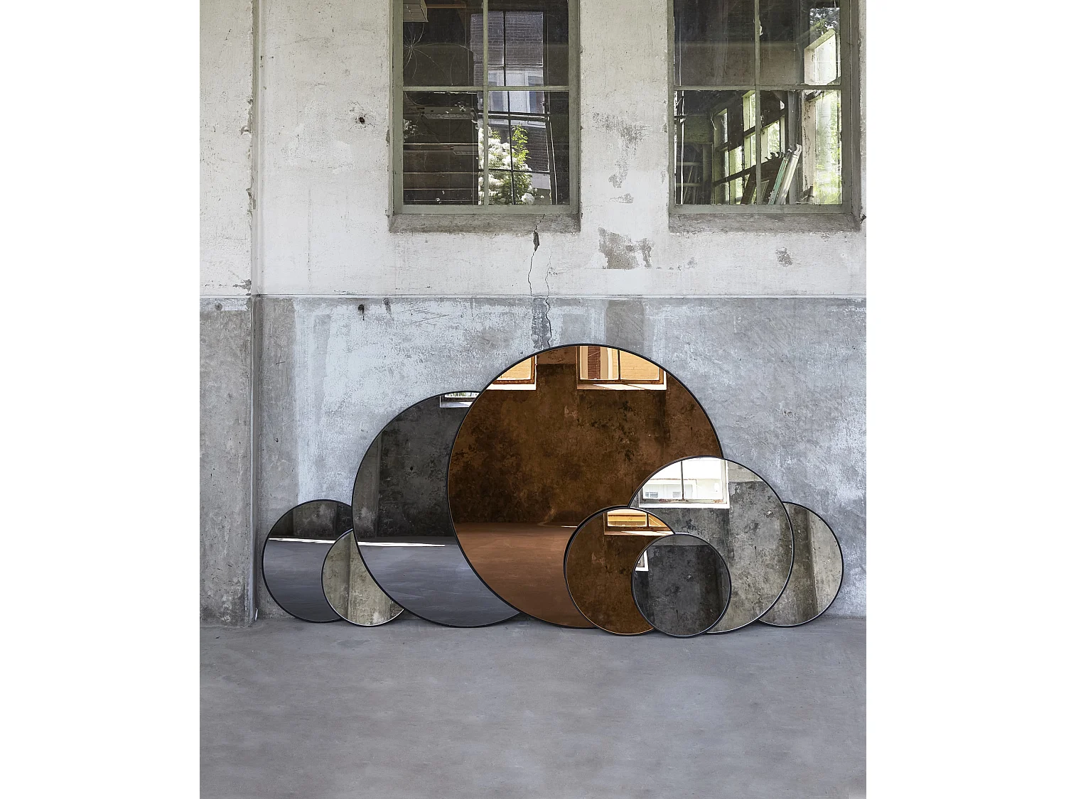 Miroir ESPEJO - 50x1,5x50cm - Noir