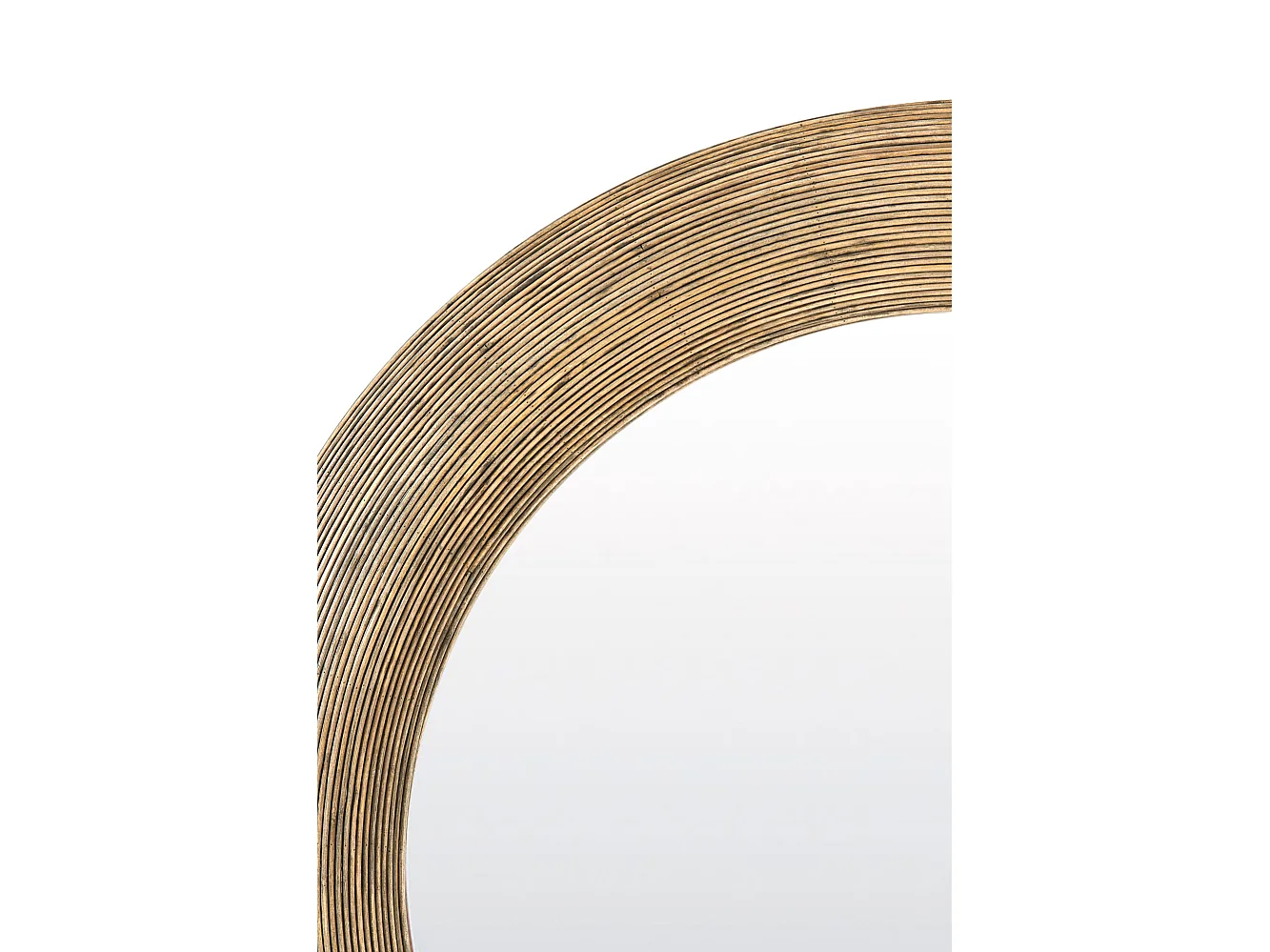 Spiegel PIEDRE - 109.5x4.5x109.5cm - Bruin