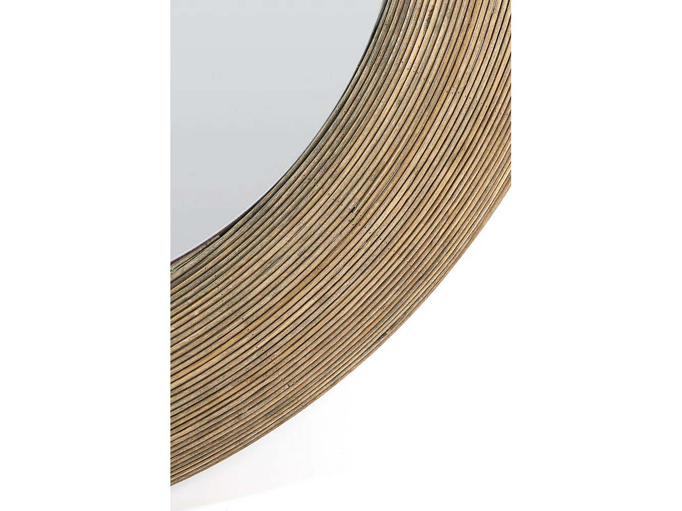 Spiegel PIEDRE - 109.5x4.5x109.5cm - Bruin