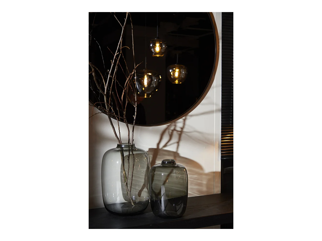 Miroir ESPEJO - 116x1,5x116cm - Noir