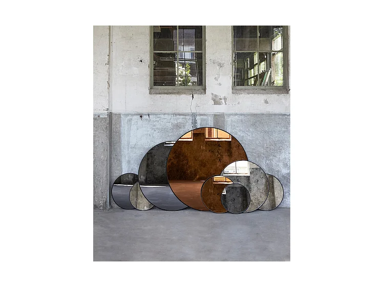 Spiegel ESPEJO - 116x1,5x116cm - Schwarz