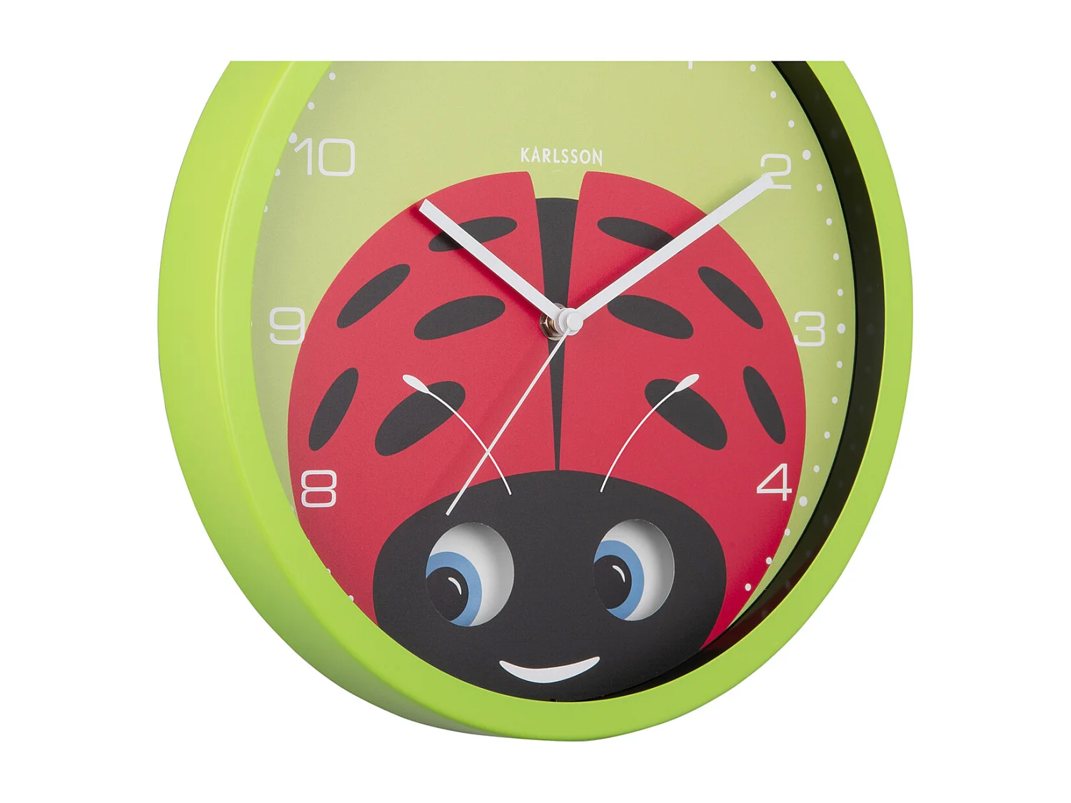 Horloge murale Coccinelle Peekaboo - Vert - Ø30,8cm