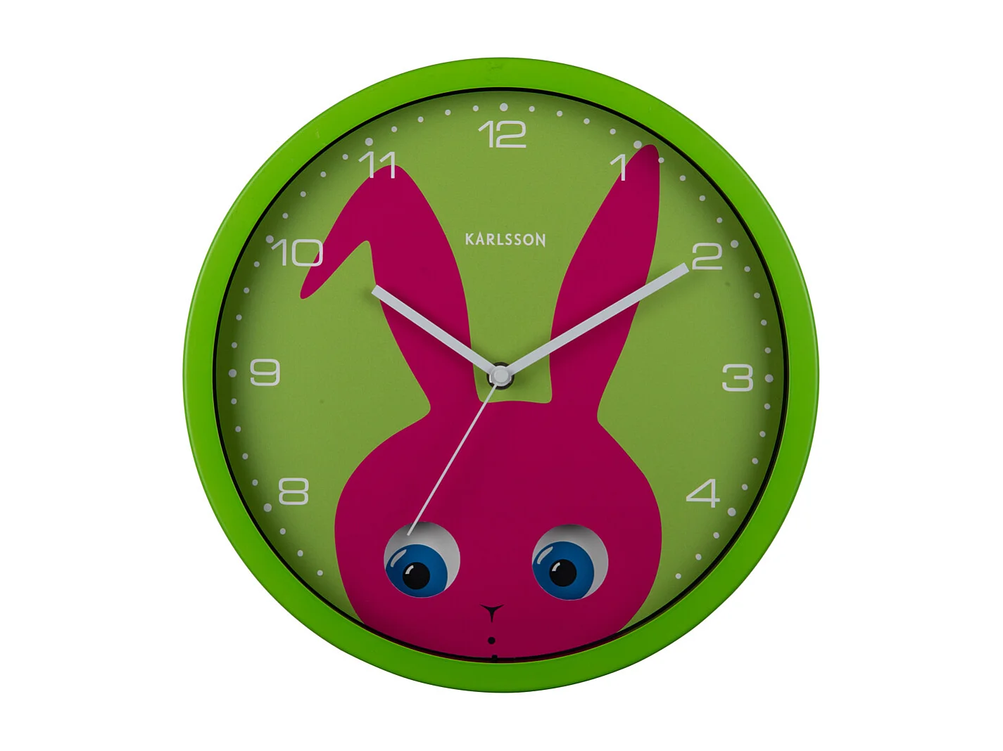 Reloj de pared Peekaboo Mariquita - Verde - Ø30,8cm