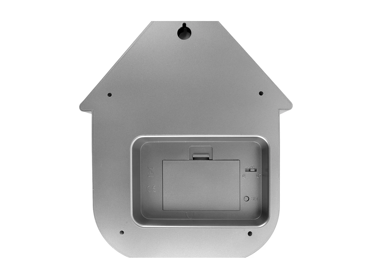 Horloge murale moderne coucou métallisée - Argent métallisé