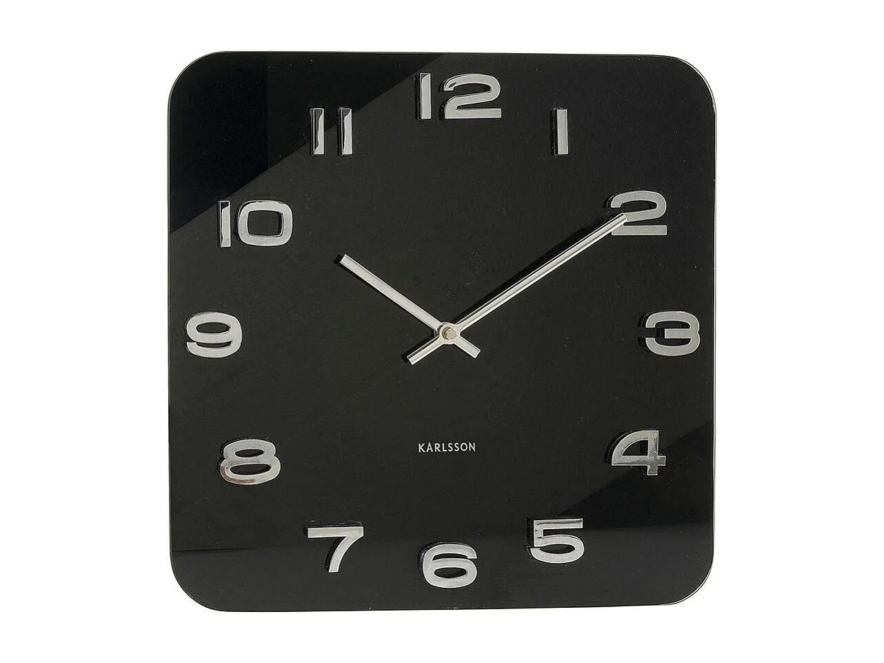 Wanduhr Vintage Squared - Schwarz