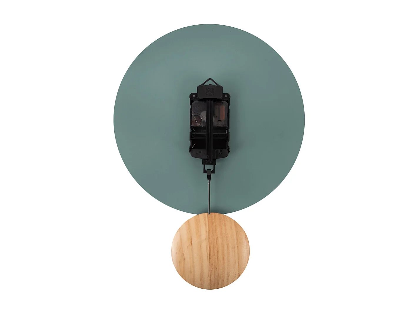 Horloge murale pendule Arlo - Vert jade - Ø30cm