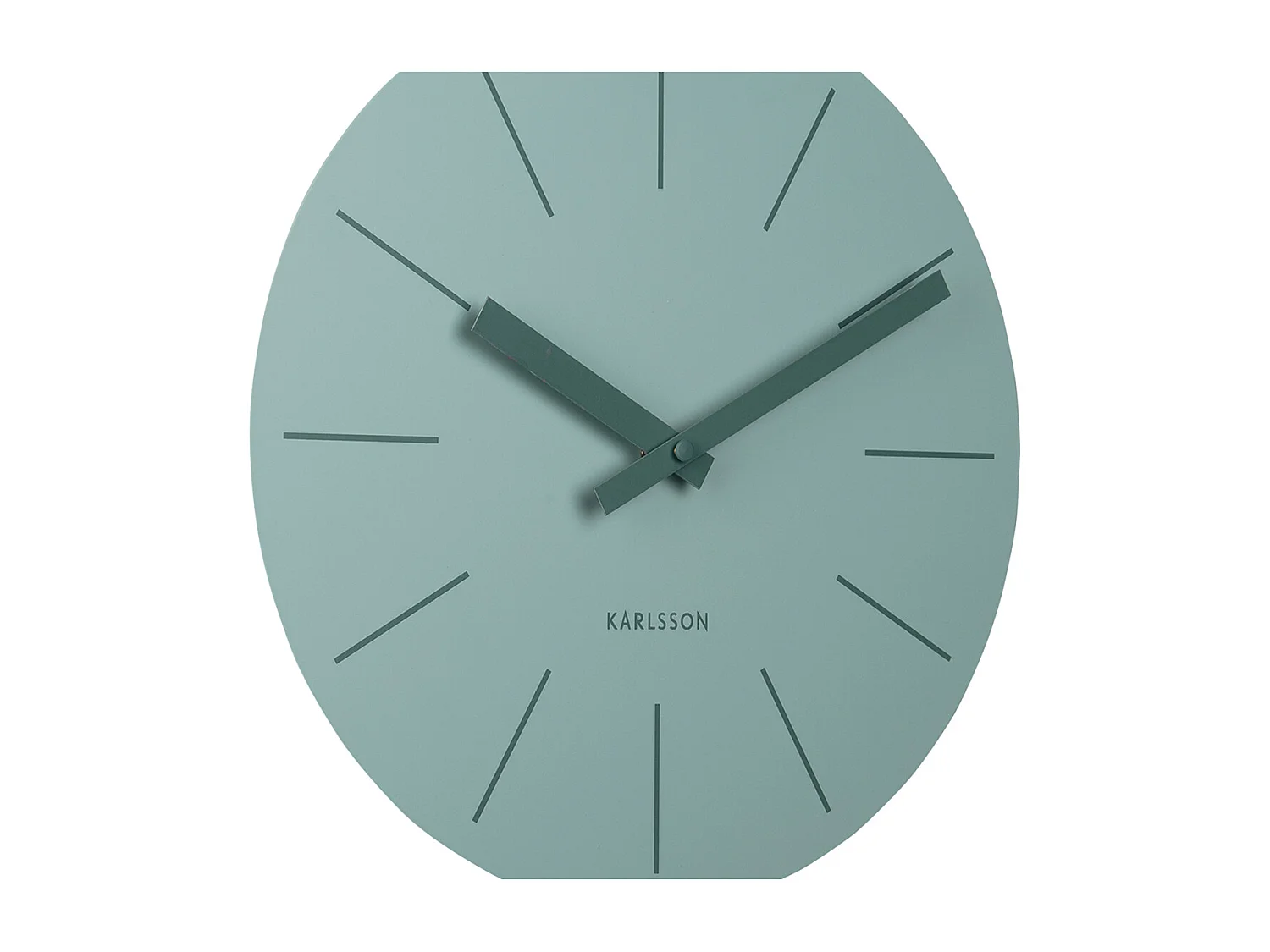 Horloge murale pendule Arlo - Vert jade - Ø30cm