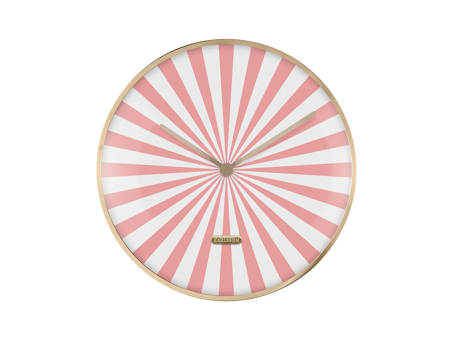 Horloge murale Candy Swirl Dome - Flamant rose et blanc - Ø40cm